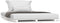 vidaXL - Bedframe - massief - grenenhout - wit - 135x190 - cm