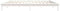 vidaXL - Bedframe - massief - grenenhout - wit - 135x190 - cm
