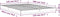 vidaXL - Bedframe - massief - grenenhout - wit - 135x190 - cm