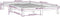 vidaXL - Bedframe - massief - grenenhout - wit - 135x190 - cm