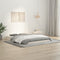 vidaXL - Bedframe - massief - grenenhout - wit - 135x190 - cm