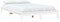 vidaXL - Bedframe - massief - grenenhout - wit - 135x190 - cm