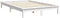 vidaXL - Bedframe - massief - grenenhout - wit - 135x190 - cm