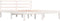 vidaXL - Bedframe - massief - grenenhout - wit - 140x190 - cm