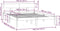 vidaXL - Bedframe - massief - grenenhout - wit - 140x190 - cm