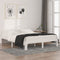 vidaXL - Bedframe - massief - grenenhout - wit - 140x190 - cm