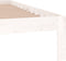 vidaXL - Bedframe - massief - grenenhout - wit - 140x190 - cm