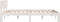 vidaXL - Bedframe - massief - grenenhout - wit - 140x190 - cm