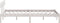 vidaXL - Bedframe - massief - grenenhout - wit - 140x190 - cm