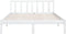vidaXL - Bedframe - massief - grenenhout - wit - 140x190 - cm