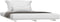 vidaXL - Bedframe - massief - grenenhout - wit - 140x190 - cm