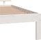 vidaXL - Bedframe - massief - grenenhout - wit - 140x190 - cm