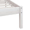 vidaXL - Bedframe - massief - grenenhout - wit - 140x190 - cm