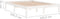 vidaXL - Bedframe - massief - grenenhout - wit - 140x190 - cm