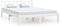 vidaXL - Bedframe - massief - grenenhout - wit - 140x200 - cm