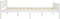 vidaXL - Bedframe - massief - grenenhout - wit - 140x200 - cm