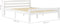 vidaXL - Bedframe - massief - grenenhout - wit - 140x200 - cm