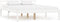 vidaXL - Bedframe - massief - grenenhout - wit - 140x200 - cm