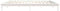 vidaXL - Bedframe - massief - grenenhout - wit - 140x200 - cm