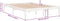 vidaXL - Bedframe - massief - grenenhout - wit - 140x200 - cm