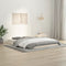 vidaXL - Bedframe - massief - grenenhout - wit - 140x200 - cm