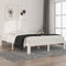 vidaXL - Bedframe - massief - grenenhout - wit - 140x200 - cm