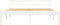 vidaXL - Bedframe - massief - grenenhout - wit - 140x200 - cm