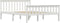 vidaXL - Bedframe - massief - grenenhout - wit - 140x200 - cm