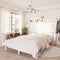 vidaXL - Bedframe - massief - grenenhout - wit - 140x200 - cm