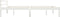 vidaXL - Bedframe - massief - grenenhout - wit - 140x200 - cm