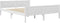 vidaXL - Bedframe - massief - grenenhout - wit - 140x200 - cm