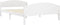 vidaXL - Bedframe - massief - grenenhout - wit - 140x200 - cm