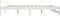 vidaXL - Bedframe - massief - grenenhout - wit - 140x200 - cm