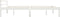 vidaXL - Bedframe - massief - grenenhout - wit - 140x200 - cm