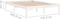 vidaXL - Bedframe - massief - grenenhout - wit - 140x200 - cm