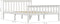 vidaXL - Bedframe - massief - grenenhout - wit - 140x200 - cm