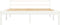vidaXL - Bedframe - massief - grenenhout - wit - 140x200 - cm