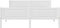 vidaXL - Bedframe - massief - grenenhout - wit - 140x200 - cm