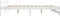 vidaXL - Bedframe - massief - grenenhout - wit - 140x200 - cm
