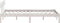 vidaXL - Bedframe - massief - grenenhout - wit - 140x200 - cm