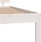 vidaXL - Bedframe - massief - grenenhout - wit - 140x200 - cm