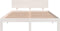 vidaXL - Bedframe - massief - grenenhout - wit - 140x200 - cm