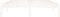 vidaXL - Bedframe - massief - grenenhout - wit - 140x200 - cm