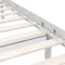 vidaXL - Bedframe - massief - grenenhout - wit - 140x200 - cm