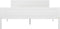 vidaXL - Bedframe - massief - grenenhout - wit - 140x200 - cm