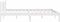 vidaXL - Bedframe - massief - grenenhout - wit - 140x200 - cm