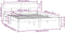 vidaXL - Bedframe - massief - grenenhout - wit - 140x200 - cm