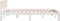 vidaXL - Bedframe - massief - grenenhout - wit - 140x200 - cm