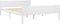 vidaXL - Bedframe - massief - grenenhout - wit - 140x200 - cm