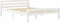 vidaXL - Bedframe - massief - grenenhout - wit - 140x200 - cm